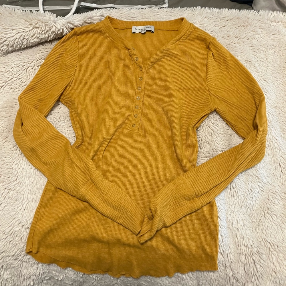 Yellow long sleeve women xs